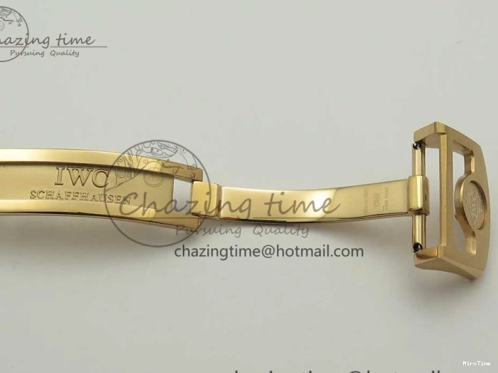 MIROTIME 0116 Portuguese Tourbillon IW5046 RG ZF Best Edition Gray Dial on Black Leather Strap SmoothTexture 7142